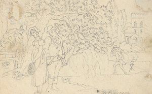 アルバムの描画 作： Thomas Rowlandson
