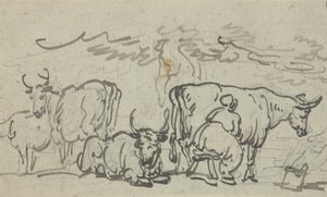 アルバムの描画 作： Thomas Rowlandson