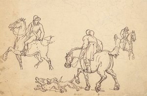 アルバムの描画 作： Thomas Rowlandson
