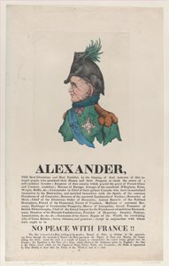アレクサンダー、1814 年 4 月、1814 年 4 月。 作： Thomas Rowlandson