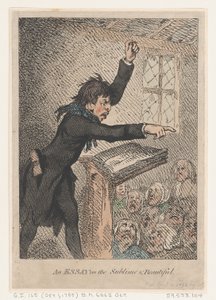 崇高で美しいエッセイ、1792 年 4 月 10 日、1792 年 4 月 10 日。 作： Thomas Rowlandson