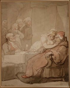An Eye on the Will（ペン＆インク、水彩画） 作： Thomas Rowlandson