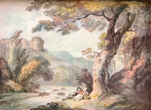 牧歌、c1815 作： Thomas Rowlandson