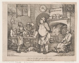 そして今、天井が求めていた彼の持ち上げられた目..., 1787., 1787. 作： Thomas Rowlandson