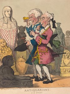Antiquarians a la Greque、パブ。 1805（手描きの彫刻） 作： Thomas Rowlandson