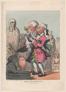 Antiquarians a la Greque、1805 年 7 月 14 日、1805 年 7 月 14 日。 作： Thomas Rowlandson
