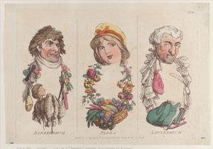 Barberorum、Flora、Lawyerorum、1800 年 8 月 15 日、1800 年 8 月 15 日。 作： Thomas Rowlandson