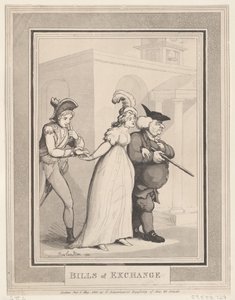 手形、1800 年 5 月 1 日、1800 年 5 月 1 日。 作： Thomas Rowlandson