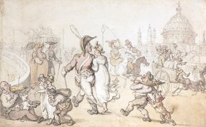 ブラックフライアーズ橋（水彩画） 作： Thomas Rowlandson
