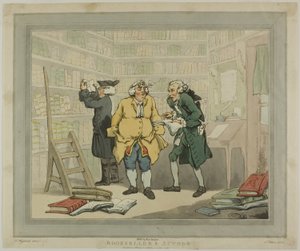 書店員、作家 作： Thomas Rowlandson