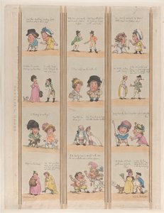部屋の境界線、エクストラバガンザ プレート 6、1799 年 5 月 2 日、1799 年 5 月 2 日。 作： Thomas Rowlandson