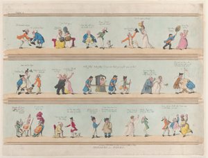 部屋の境界線、プレート 2、1799 年 3 月 25 日、1799 年 3 月 25 日。 作： Thomas Rowlandson