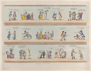 部屋の境界線、プレート 3、1799 年 3 月 30 日、1799 年 3 月 30 日。 作： Thomas Rowlandson