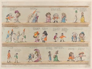 部屋の境界線、プレート 4、1799 年 4 月 1 日、1799 年 4 月 1 日。 作： Thomas Rowlandson