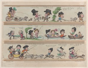 部屋とスクリーンの境界線、プレート 7、1799 年 5 月 10 日、1799 年 5 月 10 日。 作： Thomas Rowlandson