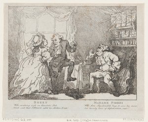 Bozzy and Madame Piozzi Frontispiece, Bozzy and Piozzi by Peter Pindar, 1780-86., 1780-86. 作： Thomas Rowlandson