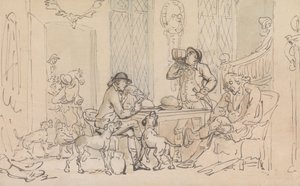 狩りの前の朝食 作： Thomas Rowlandson