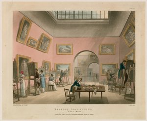 イギリスの機関、ポールモール 作： Thomas Rowlandson