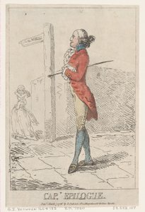 キャプテン エピローグ、1786 年 3 月 7 日、1786 年 3 月 7 日。 作： Thomas Rowlandson