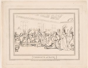 『バスの安らぎ』、図版11 作： Thomas Rowlandson