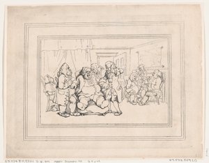 Comforts of Bath、プレート 1、1798 年 1 月 6 日、1798 年 1 月 6 日。 作： Thomas Rowlandson