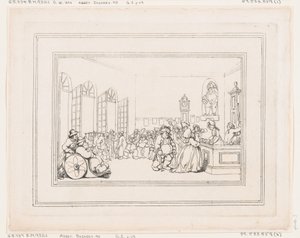 Comforts of Bath、プレート 3、1798 年 1 月 6 日、1798 年 1 月 6 日。 作： Thomas Rowlandson