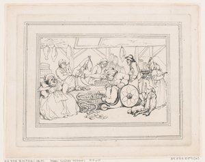 『バスの安らぎ』、第4版 作： Thomas Rowlandson