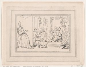 Comforts of Bath、プレート 6、1798 年 1 月 6 日、1798 年 1 月 6 日。 作： Thomas Rowlandson