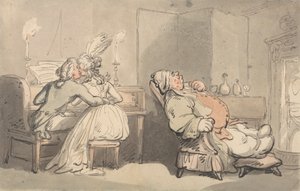 Confortos do banho: The Music Master 作： Thomas Rowlandson