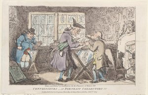 愛好家、またはポートレートコレクター!!!、1807年、1807年。 作： Thomas Rowlandson
