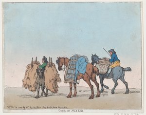 コーニッシュの馬、1788 年 12 月 29 日、1788 年 12 月 29 日。 作： Thomas Rowlandson