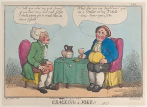 冗談を割る!!、1813年、1813年。 作： Thomas Rowlandson