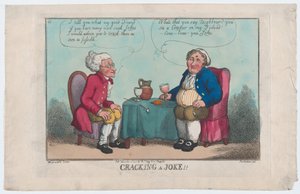 冗談を割る、1808 年 11 月 15 日、1808 年 11 月 15 日。 作： Thomas Rowlandson