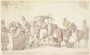 別れの場面 作： Thomas Rowlandson