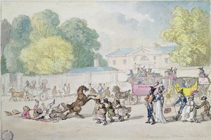 デボンシャーハウス、ピカデリー 作： Thomas Rowlandson