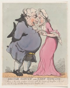 コンベックス医師とコンケーブ夫人、1802 年 11 月 20 日。1802 年 11 月 20 日。 作： Thomas Rowlandson