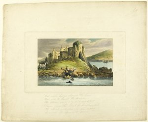 ドクター シンタックス タンブリング イン ザ ウォーター、「ドクター シンタックス ツアー」より 作： Thomas Rowlandson