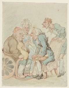 医師、1800 年代後半または 1900 年代前半。 作： Thomas Rowlandson