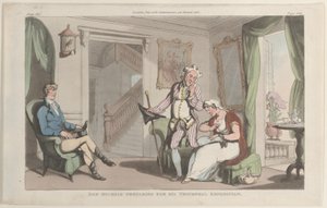 1815 年 6 月 1 日、ナポリとカンパーニャから凱旋遠征の準備をするドン ミケーレ。 作： Thomas Rowlandson