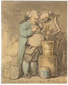 Brodum博士と彼のアシスタント、作業プロBono Publicoとして 作： Thomas Rowlandson