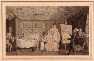 Dr. Syntaksi Muotokuvan maalaus 作： Thomas Rowlandson