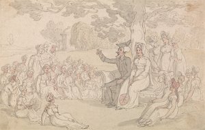 『シンタックス博士、女子寄宿学校を訪れる』 作： Thomas Rowlandson