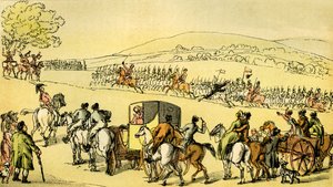 ドクター・シンタックス・アット・ア・レビュー」とは 作： Thomas Rowlandson