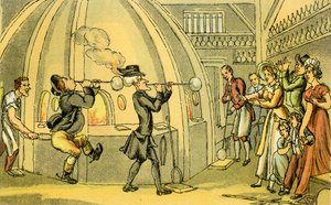 ガラスの家の中のシンタックス博士」とは 作： Thomas Rowlandson