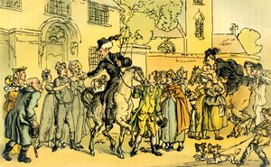 Dr.Syntax、2度目のツアーに出発」。 作： Thomas Rowlandson