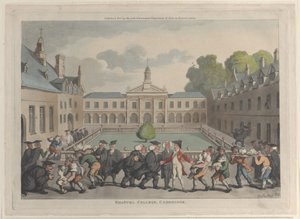 エマニュエル カレッジ、ケンブリッジ、1811 年 10 月 31 日、1811 年 10 月 31 日。 作： Thomas Rowlandson