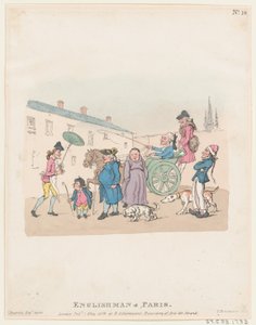 パリのイギリス人、1803 年 5 月 1 日。、1803 年 5 月 1 日。 作： Thomas Rowlandson