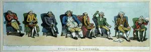 S.W.Foresによる「11月の英国人」の出版 作： Thomas Rowlandson
