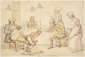 『夕べ』あるいは『感傷的な男』 作： Thomas Rowlandson