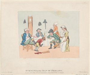 夕方、または感情の男、1803 年 5 月 1 日。、1803 年 5 月 1 日。 作： Thomas Rowlandson